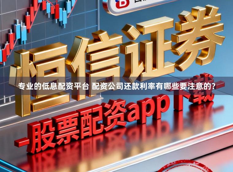 专业的低息配资平台 配资公司还款利率有哪些要注意的？